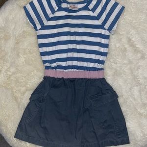 Hanna Andersson Dress w/ Khaki Bottom, Size 120cm